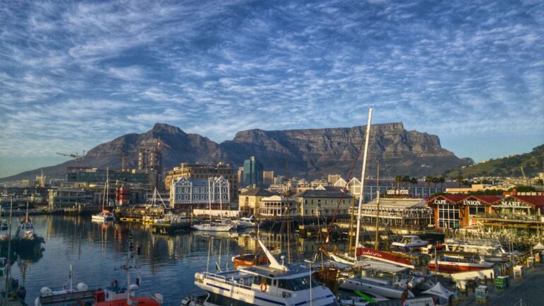 cape town table mountain south africa coastline