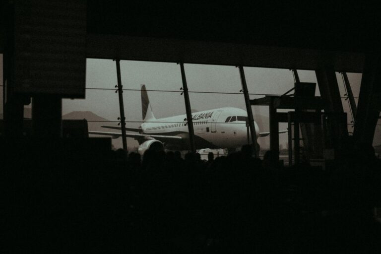 airplane in sky searching for cheap flights