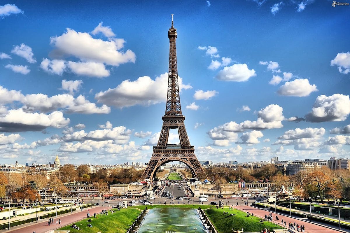 Paris Eiffel Tower view France travel