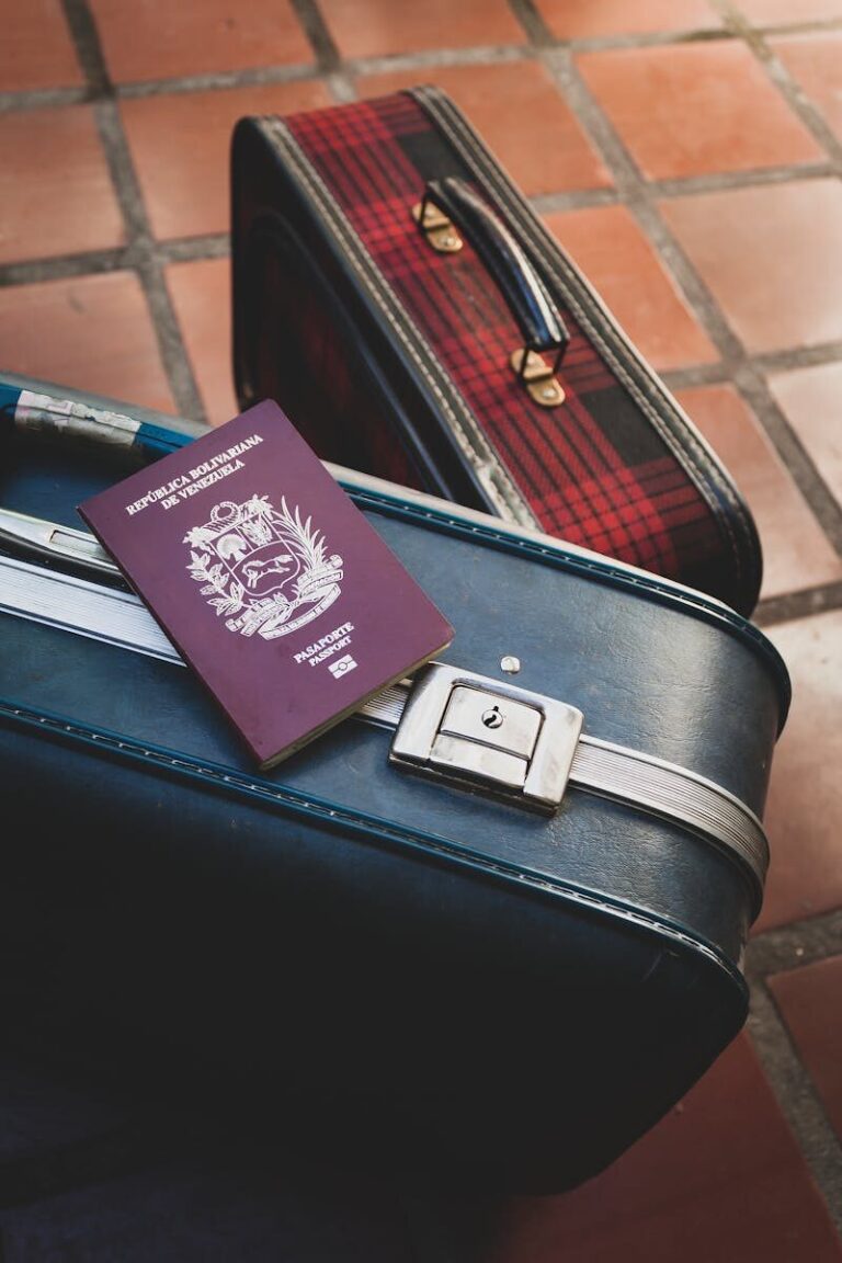 travel insurance documents and passport