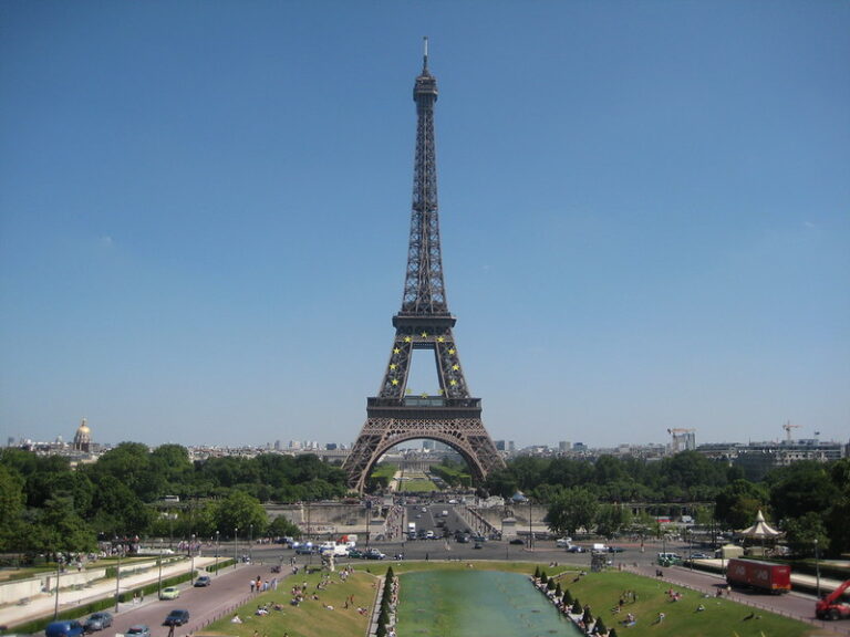 The Eiffel Tower rising over Paris, a classic European trip worth insuring