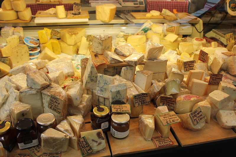 Artisan cheese stall at Borough Market, London’s oldest food market