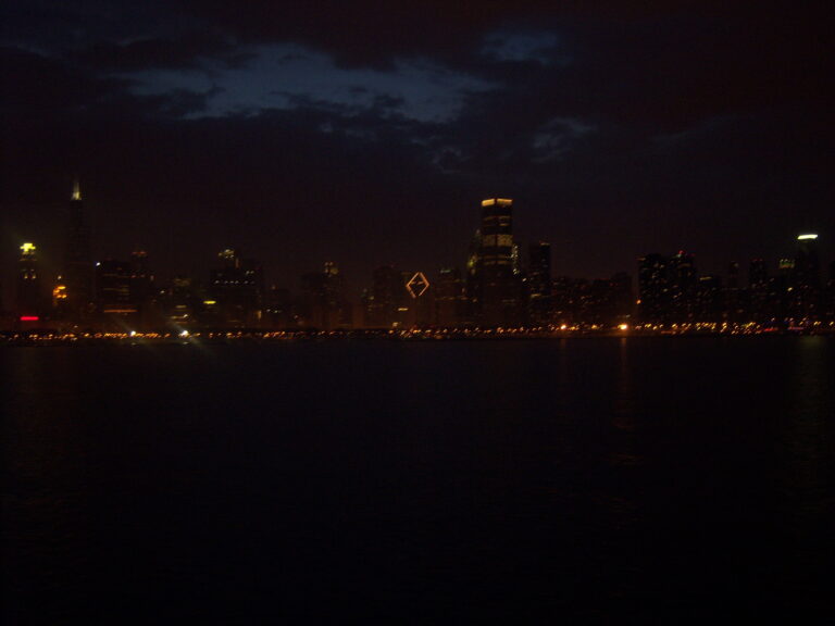 Chicago skyline along Lake Michigan