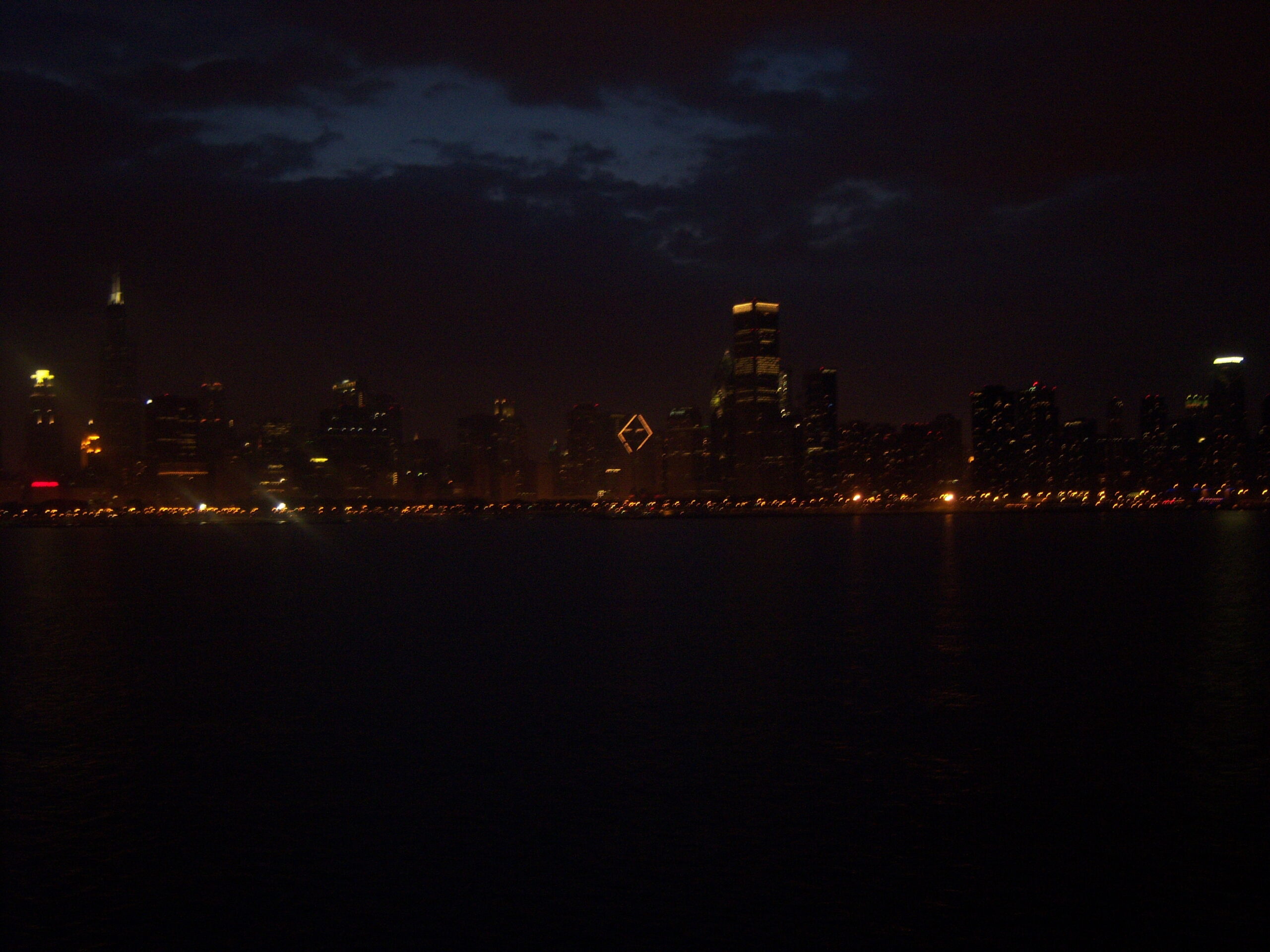 Chicago skyline along Lake Michigan