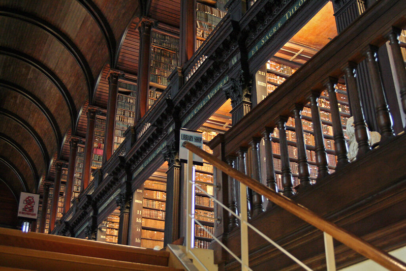 The Long Room library at Trinity College in Dublin