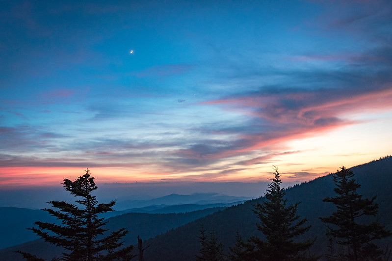 Misty ridges of Great Smoky Mountains National Park