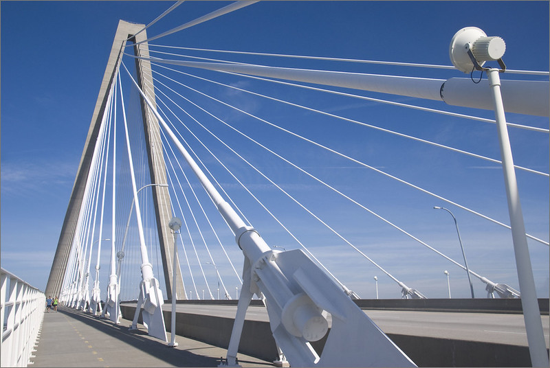 The Arthur Ravenel Jr. Bridge spanning the Cooper River in Charleston