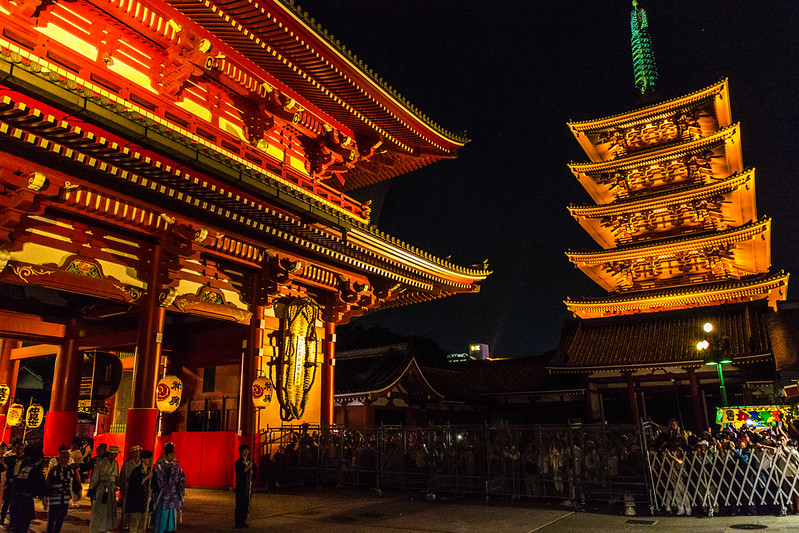 Festival day at Senso-ji temple in Asakusa, Tokyo
