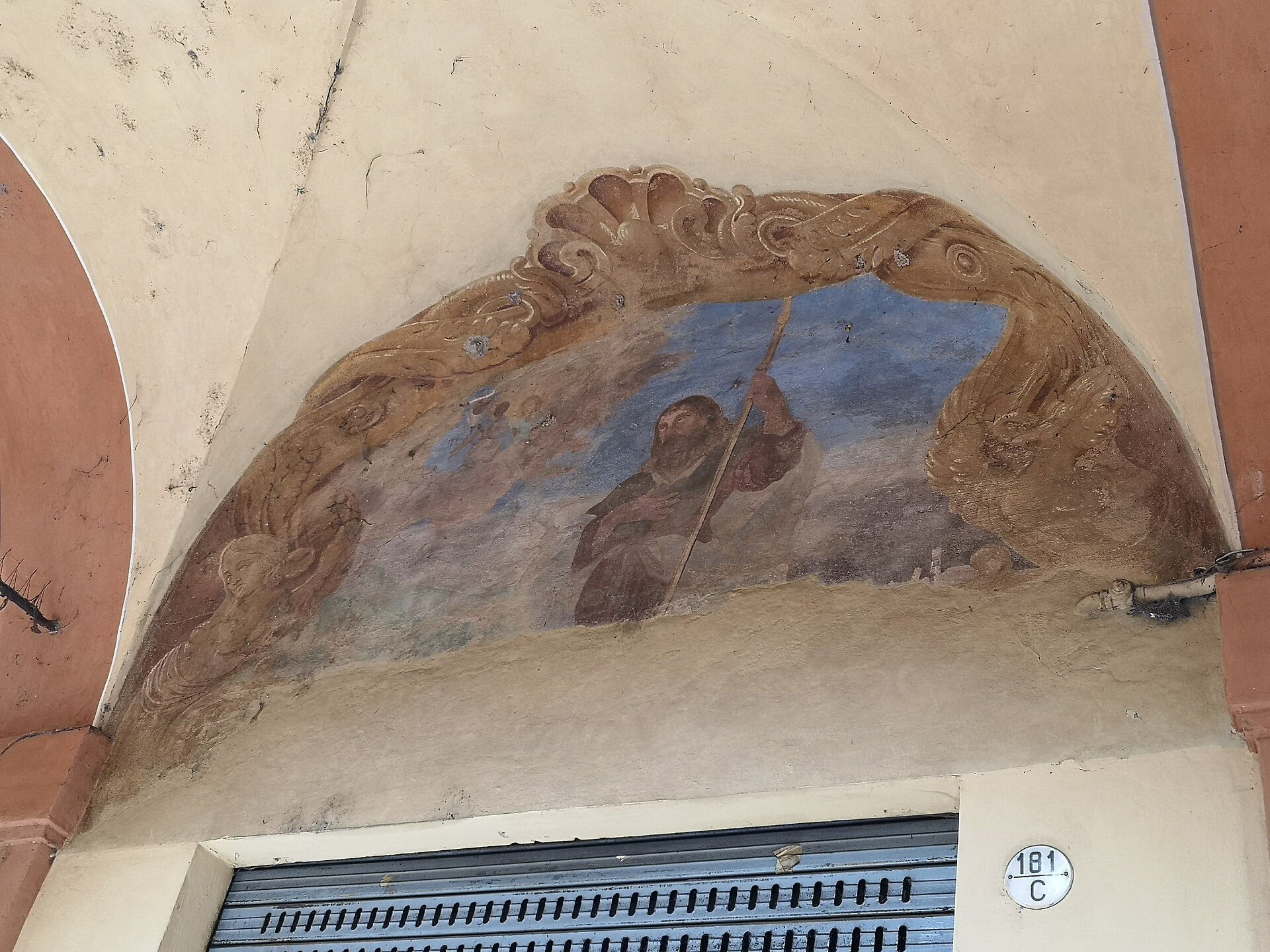 The long arcade of the Portico di San Luca climbing the hillside above Bologna