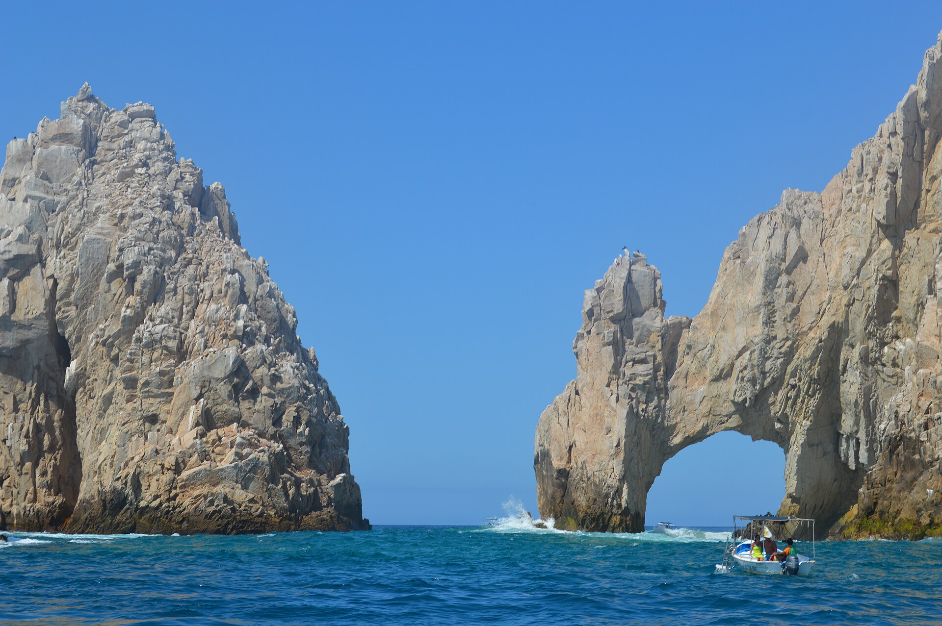 The rock arch El Arco at Cabo San Lucas on Mexico Pacific coast