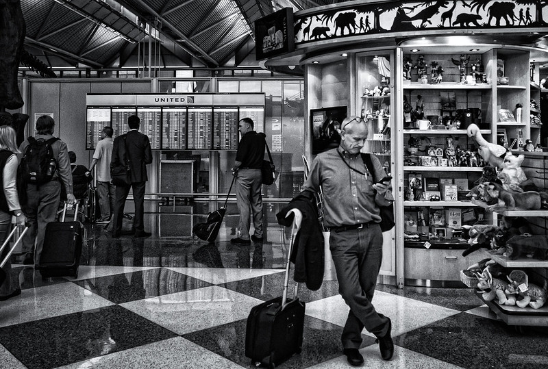 Traveler exploring with a well-packed personal item travel backpack