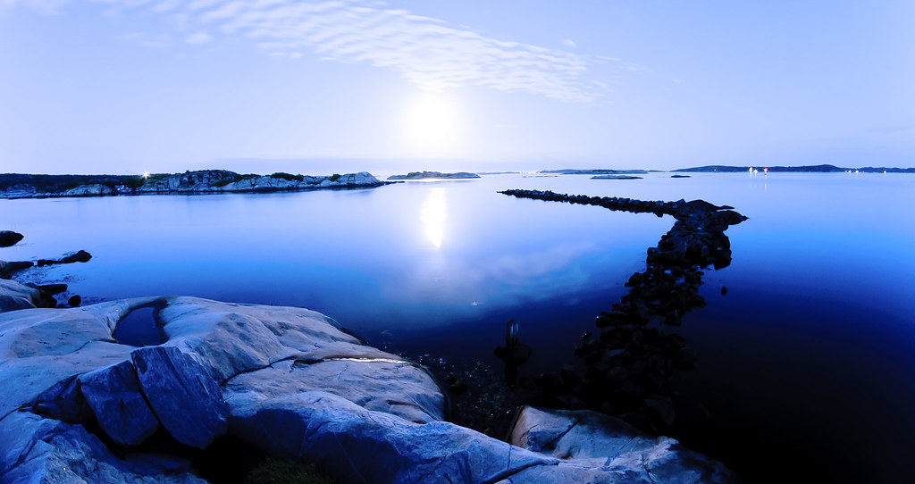 Evening light over the car-free islands of the Gothenburg southern archipelago