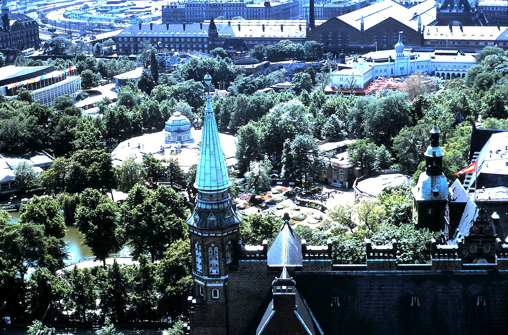 Tivoli Gardens amusement park in the heart of Copenhagen