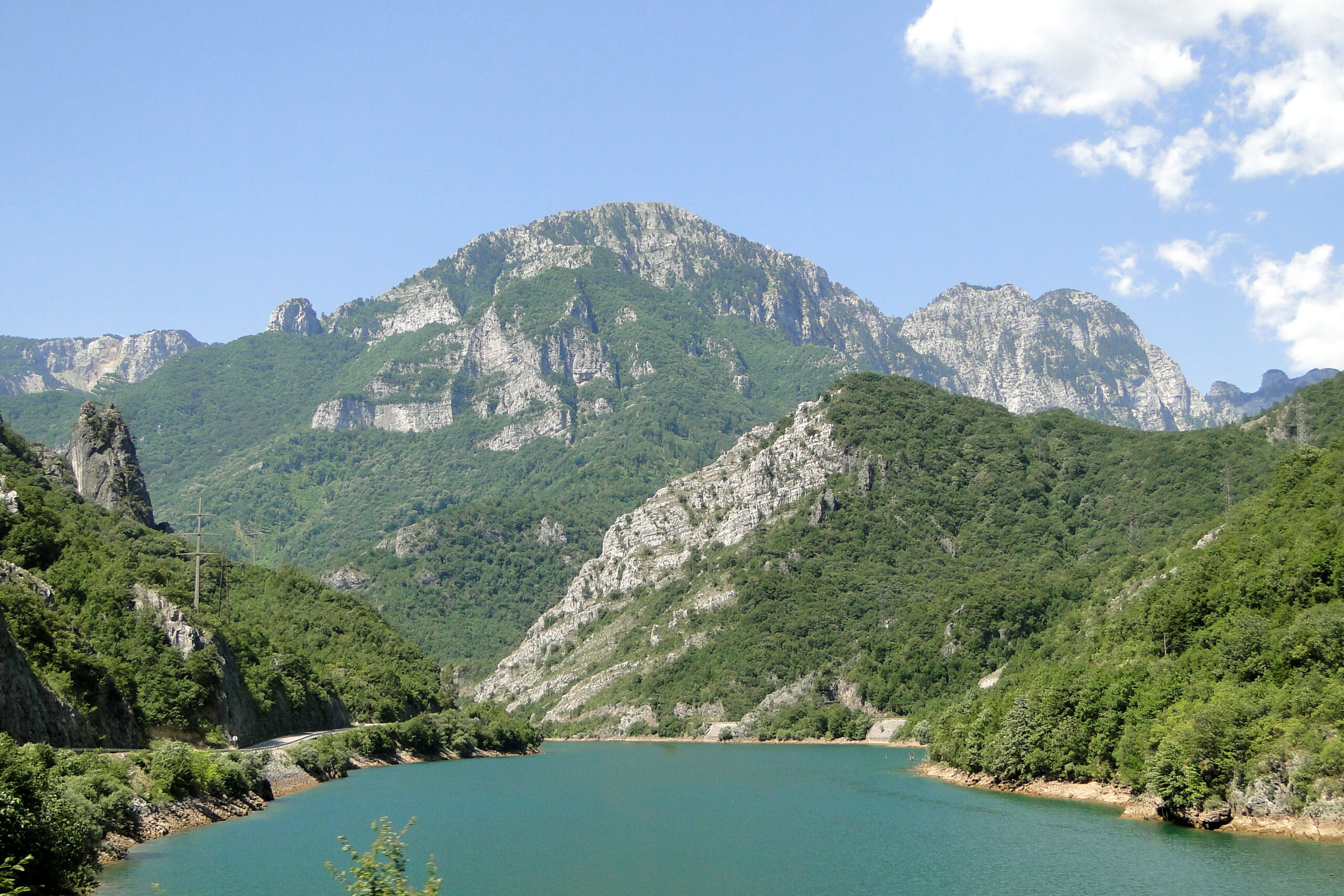 Mountains and lake near Jablanica on the M17 road between Mostar and Sarajevo