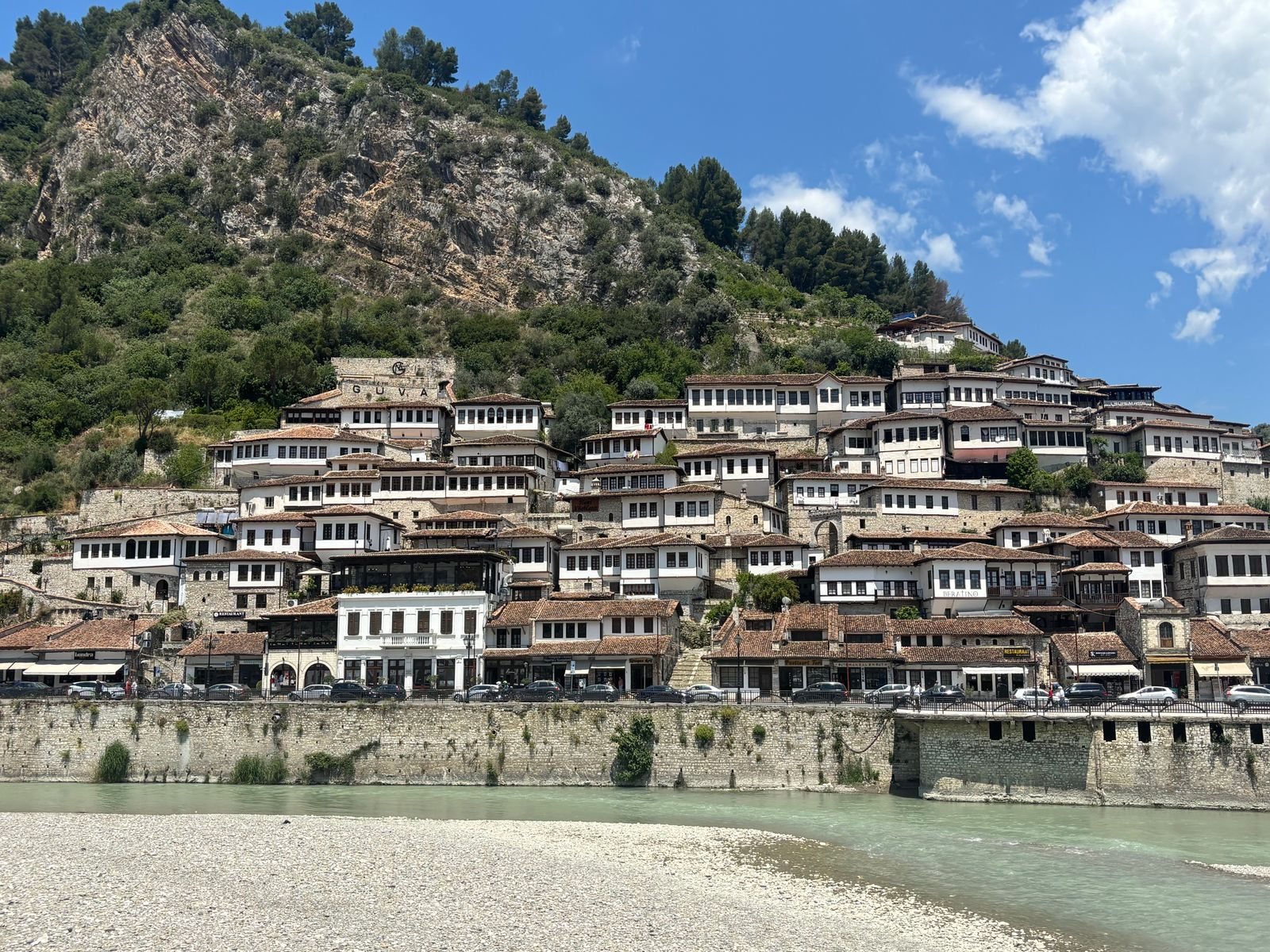 Albania road trip itinerary stop in Berat, the city of a thousand windows