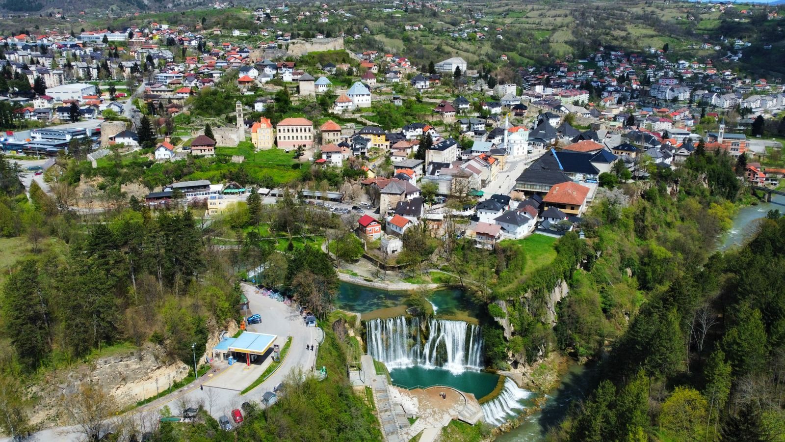 Bosnia road trip itinerary stops in Jajce and Una National Park