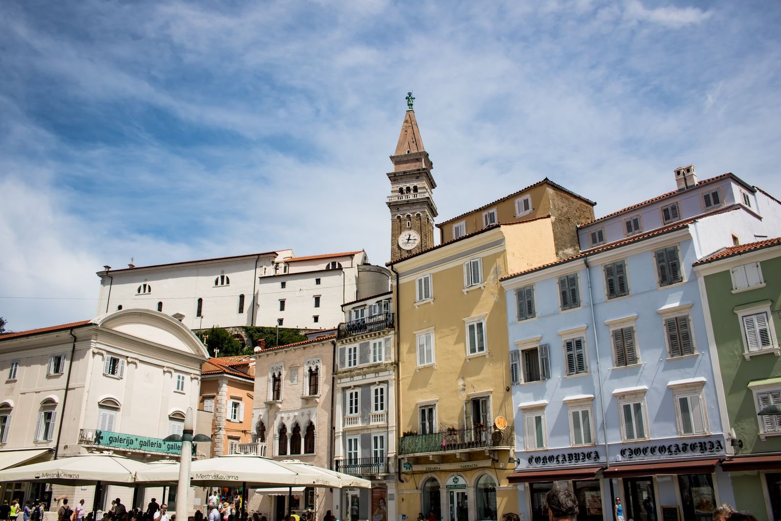 Piran Slovenia travel guide to the harbor and Tartini Square