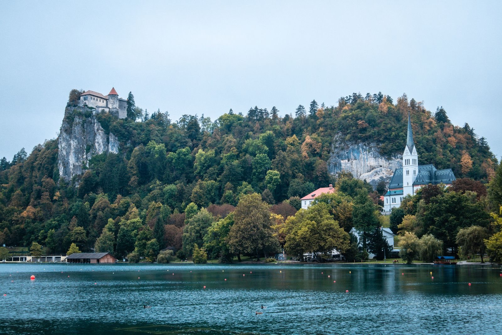 Slovenia road trip itinerary stop at Lake Bled and the Julian Alps